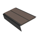 Rake Back Stair Nosing 2.75m Aluminium Double PVC Insert 5mm