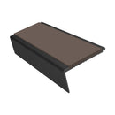 Aluminium Stair Nosing 2.75m Rake Back Single Insert Strip
