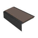 Square Aluminium Stair Nosing 2.44m Single Insert