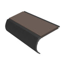 Bullnose Aluminium Stair Nosing 2.75m Single Insert 39mm