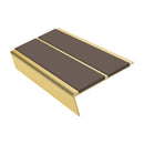 Rake Back Stair Nosing 2.75m Aluminium Double PVC Insert 5mm