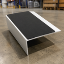 Slimline 66x32mm safety stair nosing fitted to commercial stairs