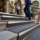 DDA Compliant Stair Nosing 56x55mm Aluminium Slip Resistant