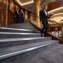 DDA Compliant Stair Nosing 56x55mm Aluminium Slip Resistant