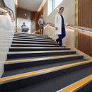 DDA Compliant Stair Nosing 56x55mm Aluminium Slip Resistant