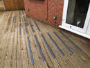 90mm Medium Grit Non-Slip Decking Strips for Wet & Frosty Conditions - Durable GRP, Easy Installation, Anti-Slip Safety for Indoor & Outdoor Use