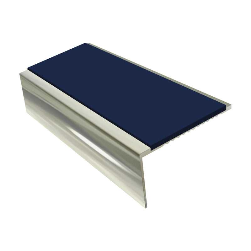 Square Aluminium Stair Nosing 3.22m, 25mm Riser Slip-Resistant Profile for Vinyl & Carpets Stylish Safety for Home Stairs