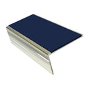 Carpet Stair Nosing 2.44m Aluminium Rake Back PVC Insert