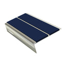 Rake Back Stair Nosing 2.75m Aluminium Double PVC Insert 5mm