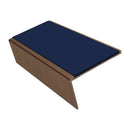 Carpet Stair Nosing 2.44m Aluminium Rake Back PVC Insert