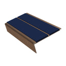 Rake Back Stair Nosing 2.75m Aluminium Double PVC Insert 5mm