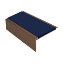 Square Aluminium Stair Nosing 2.44m Single Insert