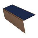 Rake Back Aluminium Stair Nosing 2.44m 56mm Tread PVC Insert