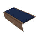 Aluminium Stair Nosing 2.75m Rake Back Single Insert Strip