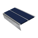 Rake Back Stair Nosing 2.75m Aluminium Double PVC Insert 5mm