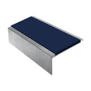 Square Aluminium Stair Nosing 2.44m Single Insert