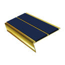 Rake Back Stair Nosing 2.75m Aluminium Double PVC Insert 5mm