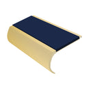 Bullnose Aluminium Stair Nosing 2.75m Single Insert 39mm