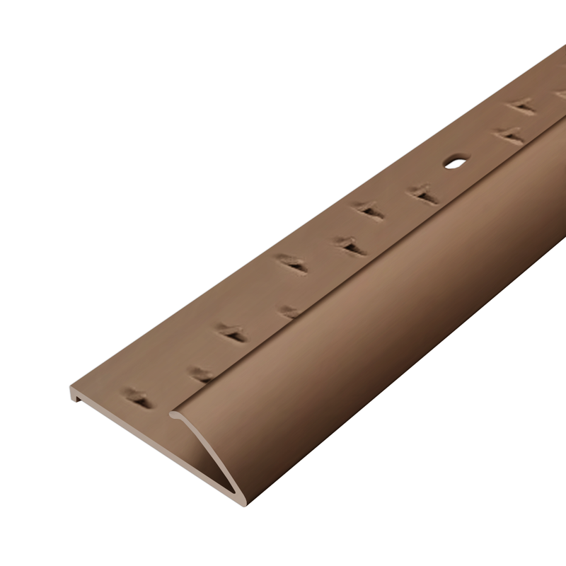 Heavy Duty Single Edge Raised Base Naptrim for Carpet to Hard Floor Transitions, 37mm Wide, Durable Edge Protection, Multiple Finishes Available