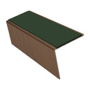 Rake Back Aluminium Stair Nosing 2.44m 56mm Tread PVC Insert