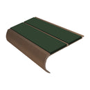 Bullnose Stair Nosing 2.75m Aluminium Double PVC Insert 39mm