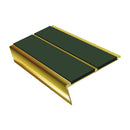 Rake Back Stair Nosing 2.75m Aluminium Double PVC Insert 5mm