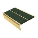 Rake Back Stair Nosing 2.75m Aluminium Double PVC Insert 5mm