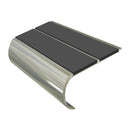 Heavy Duty Bullnose Aluminium Stair Nosing 2.75m Double Insert 53mm Riser Slip-Resistant Durable Ideal for High-Traffic Areas