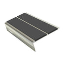 Rake Back Stair Nosing 2.75m Aluminium Double PVC Insert 5mm