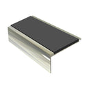 Square Aluminium Stair Nosing 2.44m Single Insert