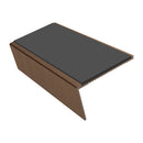 Carpet Stair Nosing 2.44m Aluminium Rake Back PVC Insert