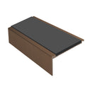 Square Aluminium Stair Nosing 2.44m Single Insert