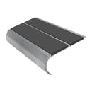 Bullnose Stair Nosing 2.75m Aluminium Double PVC Insert 39mm