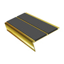 Rake Back Stair Nosing 2.75m Aluminium Double PVC Insert 5mm