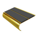 Bullnose Stair Nosing 2.75m Aluminium Double PVC Insert 39mm