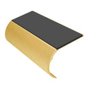 Bullnose aluminum stair nosing with slip-resistant PVC insert, 37mm riser height, 3.22m length