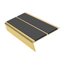 Rake Back Stair Nosing 2.75m Aluminium Double PVC Insert 5mm