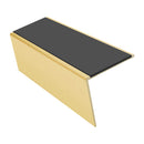 Rake Back Aluminium Stair Nosing 2.44m 56mm Tread PVC Insert