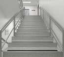 External Grade Aluminium Stair Nosing 68x33mm Silicone Carbide