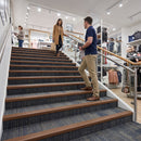 Self Adhesive PVC Stair Nosing 50mm x 42mm, Anti-Slip for Safe Stairs