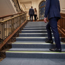 60x32mm anti-slip stair nosing installed on an outdoor step edge