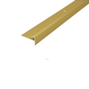 Dark Khaki Aluminium Push In Stair Nosing 28mm x 14.5mm For Luxury Click Vinyl Flooring