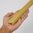 Aluminium Stair Nosing for 5mm LVT Flooring – Anodised Edge Profile Trim – 28 x 14.5mm – Hidden Fixings