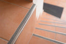 Aluminium Tile-In Stair Nosing with Replaceable Anti-Slip Insert | 2.5m | 9mm & 11mm | Porcelain & Stone Stairs