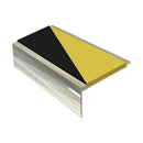 Square Aluminium Stair Nosing 2.44m Single Insert