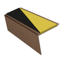 Rakeback Aluminium Stair Nosing 2.44m 62mm Tread 5mm Gauge