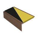 Square Aluminium Stair Nosing 2.44m Single Insert