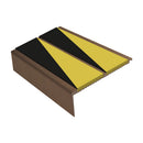 Square Aluminium Stair Nosing 2.44m 93mm Tread 32mm Riser