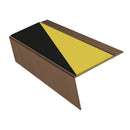 Rake Back Stair Nosing 2.75m 70mm Tread Anti Slip Vinyl