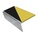 Carpet Stair Nosing 2.44m Aluminium Rake Back PVC Insert